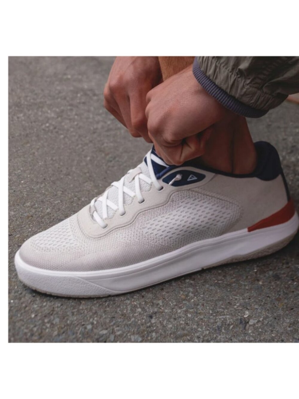 Reef Men's Shoreline Del Mar Breathable Knit Sneakers - Tan/White/Navy - Picture 8 of 8